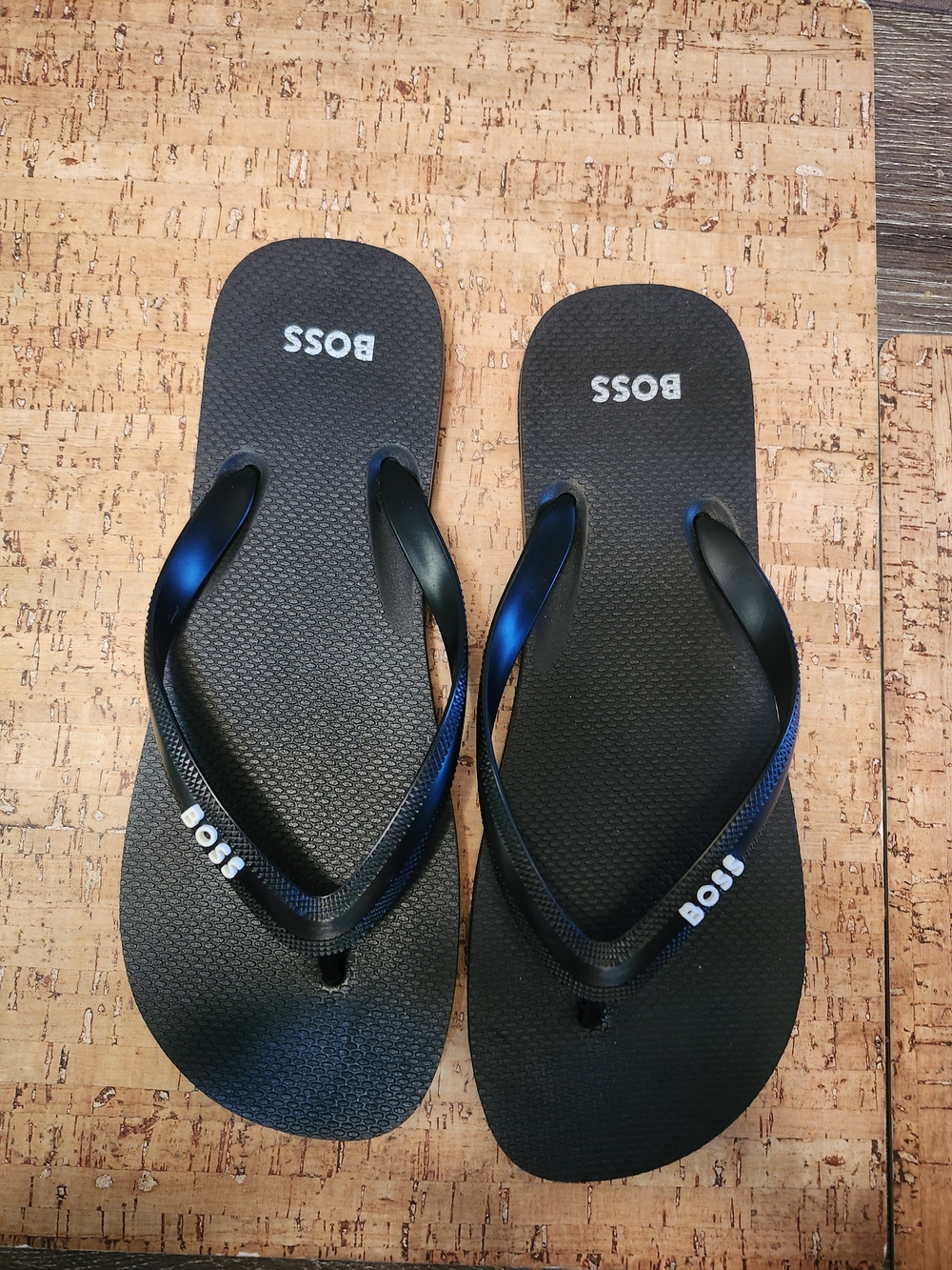 New BOSS Black  Flip Flops